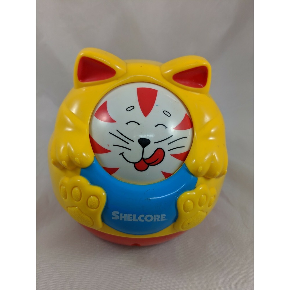Shelcore‎ Rolling Faces Cat Ball Kitten Figure Toy 5 Inch 1996 Toy